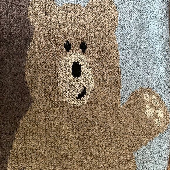 Vintage Ziv & Turbo crew neck sweater with cute bear couple NWOT - Picture 6 of 12